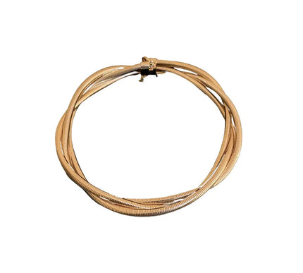 Twist Metal Choker Necklace for Women  - Multi-Layer Gold Choker