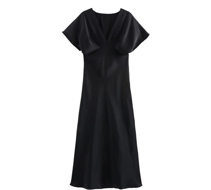 Satin Midi Dress