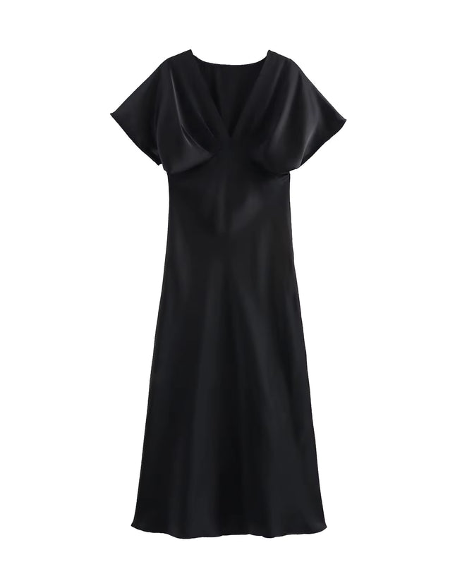 Satin Midi Dress