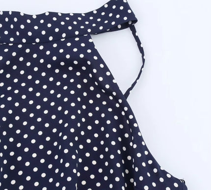 Vintage Halter Neck Dress with Belt