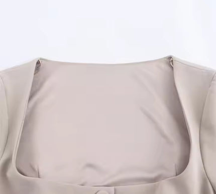 Short Sleeve Top With Button Front