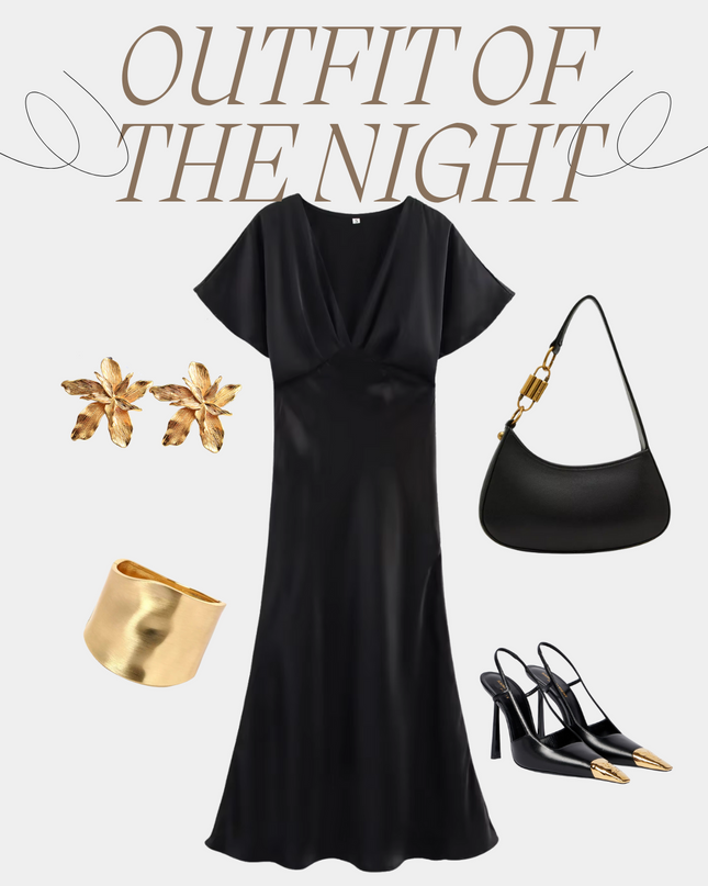 Satin Midi Dress