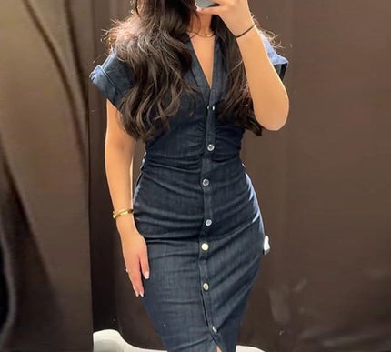 Denim Midi Dress