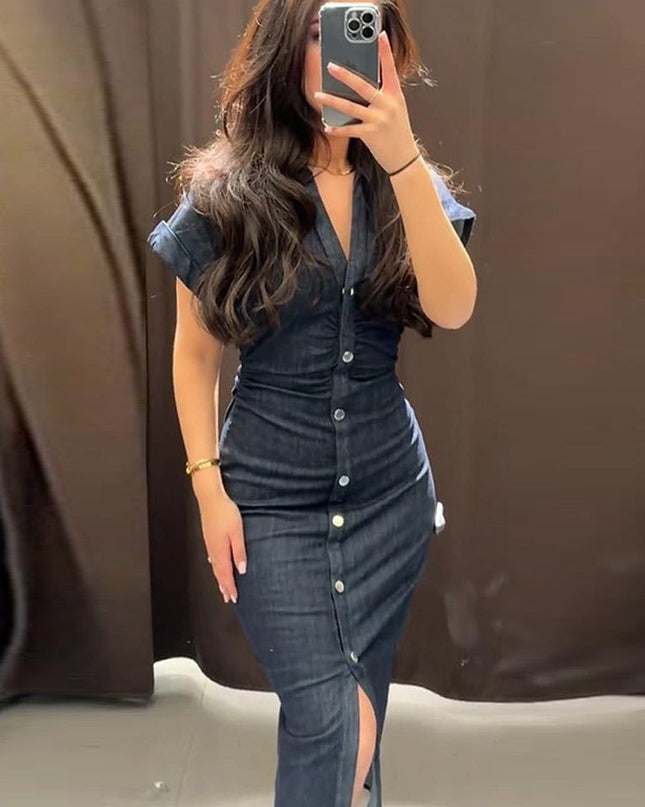 Denim Midi Dress